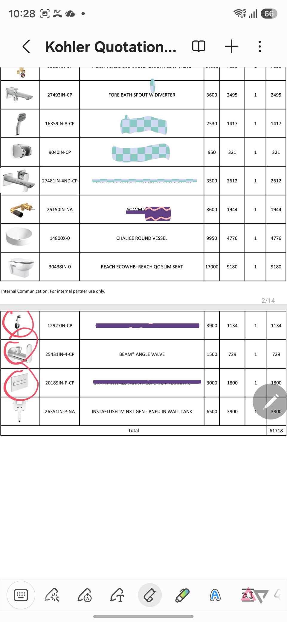 utilizzo dello strumento “Tape” in Samsung Notes