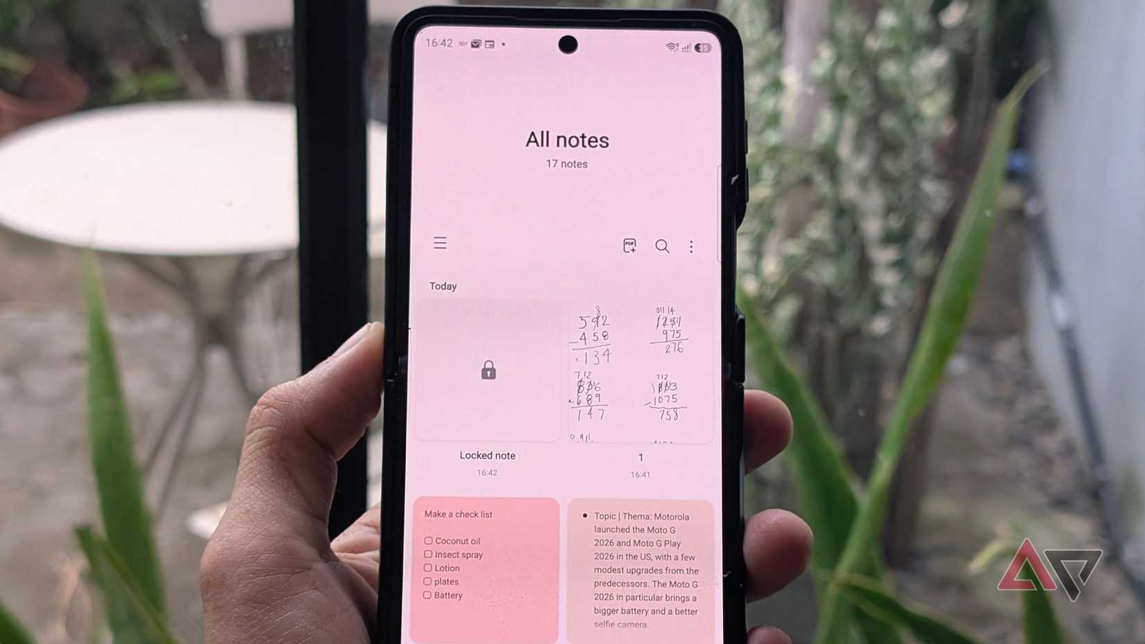 Samsung Notes app