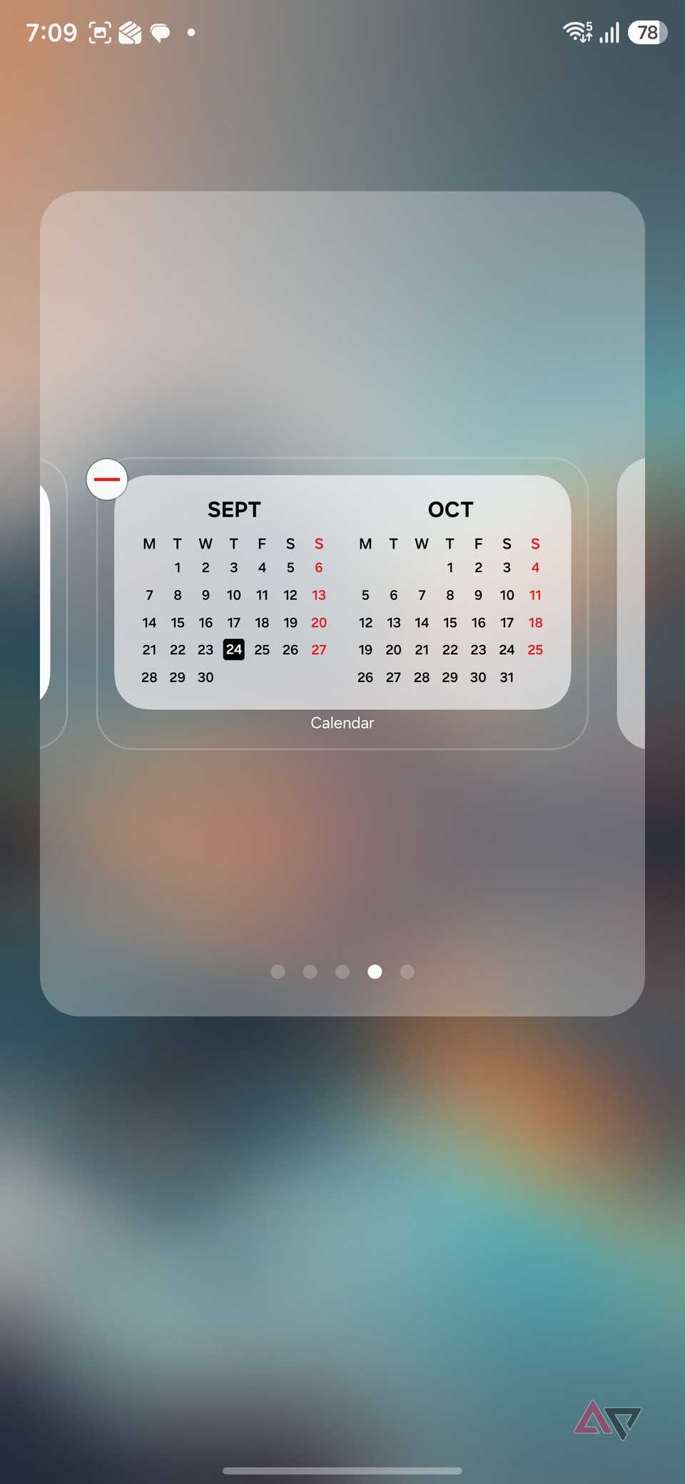 edit stacked widgets on Samsung phone