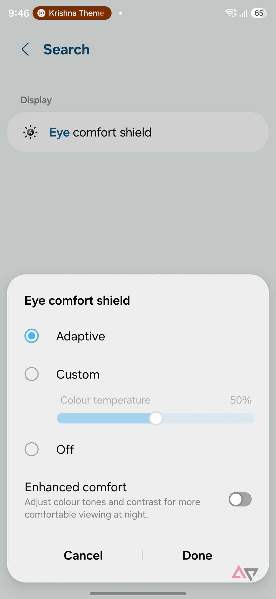Samsung routine action