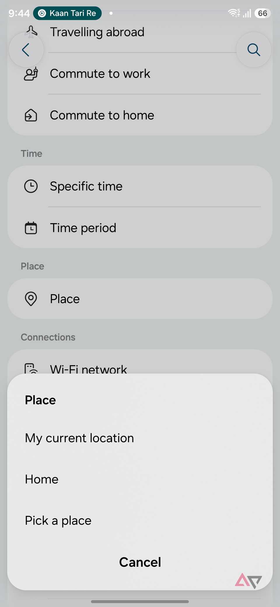 Samsung home routine