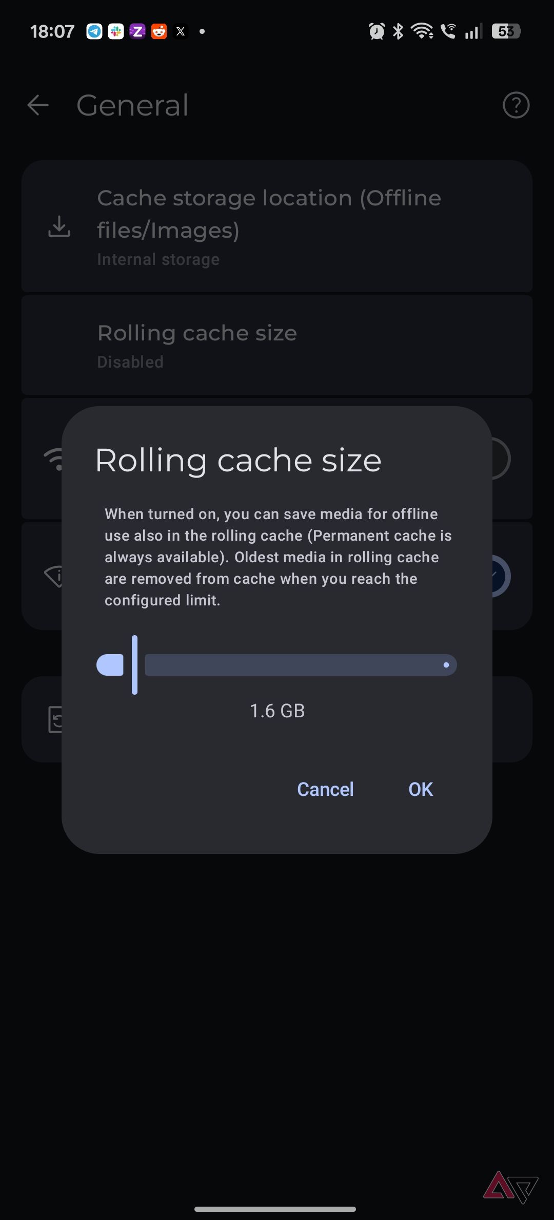 symfonium rolling cache