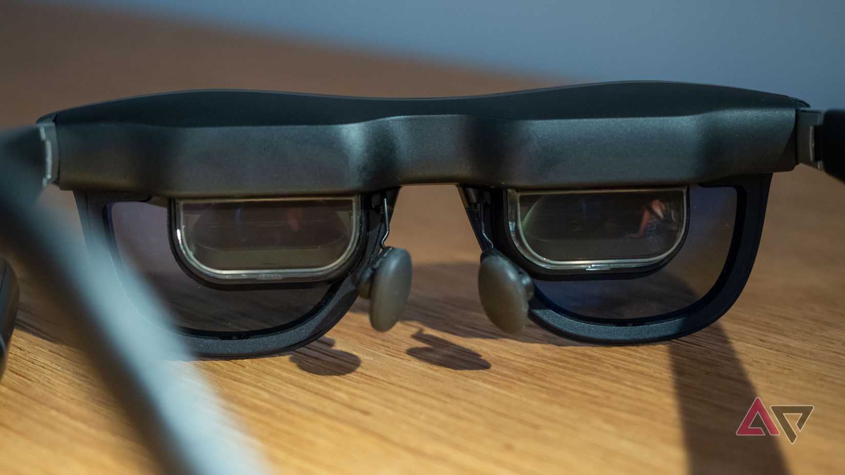 Xreal Aura glasses, focus on the internal screens
