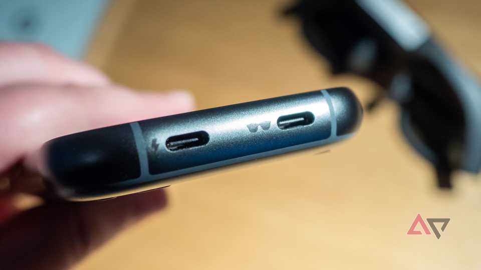 Xreal Aura glasses main unit USB-C ports