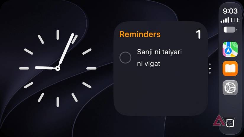 Apple CarPlay widgets