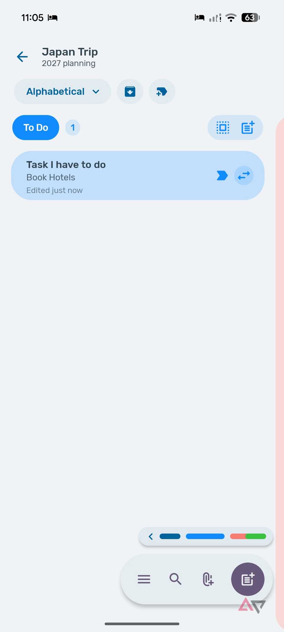 Kanban board in Bundled Notes