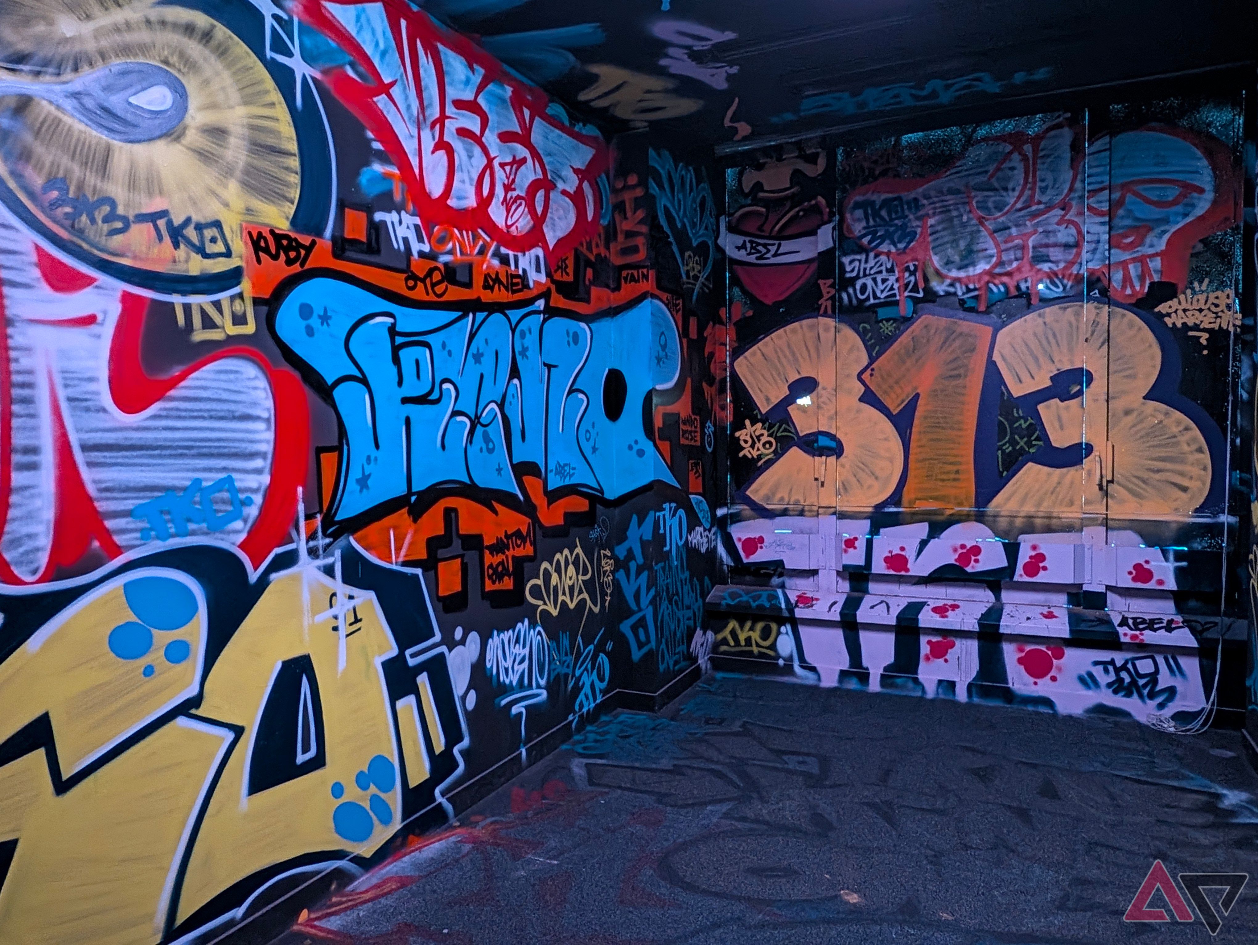 Google Pixel 11 Pro XL camera sample of some graffiti with Camera Look Original