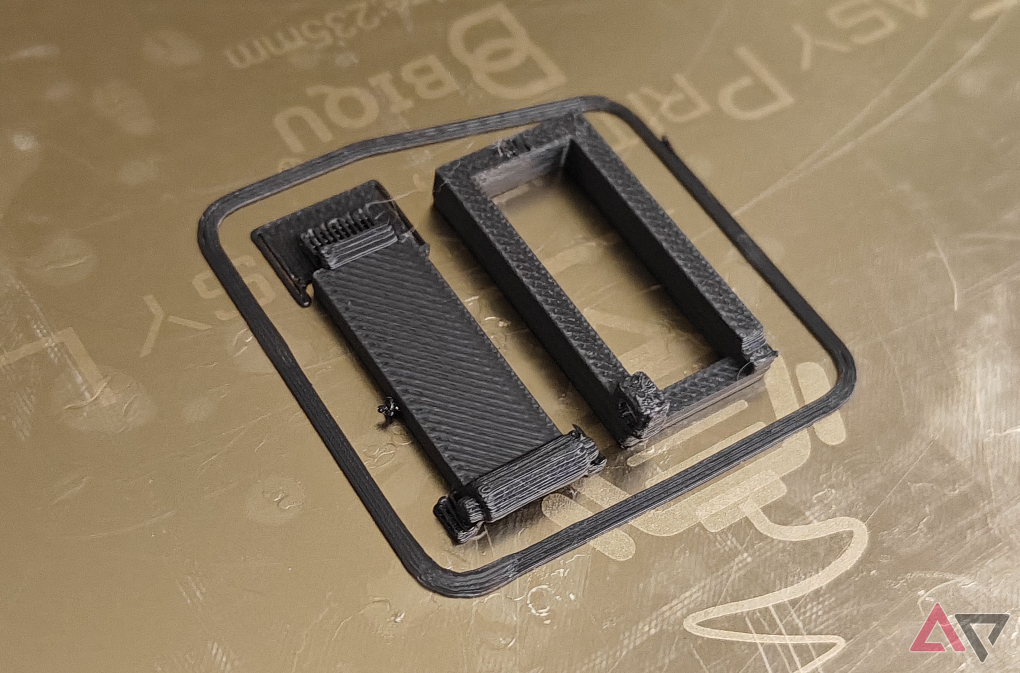 Photo showing the 3D-printed door lock 
