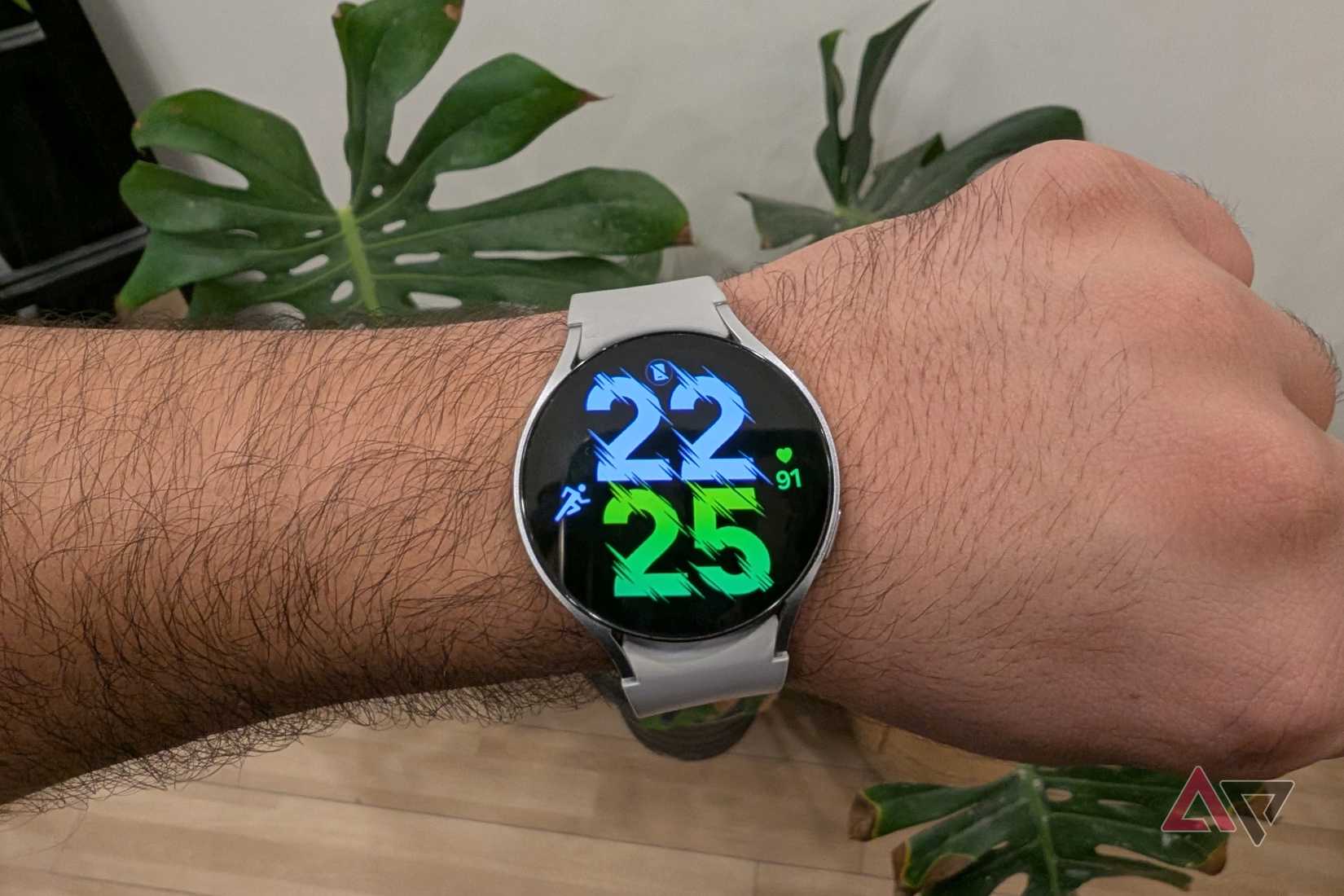 hand wearing Samsung's Galaxy Watch 6