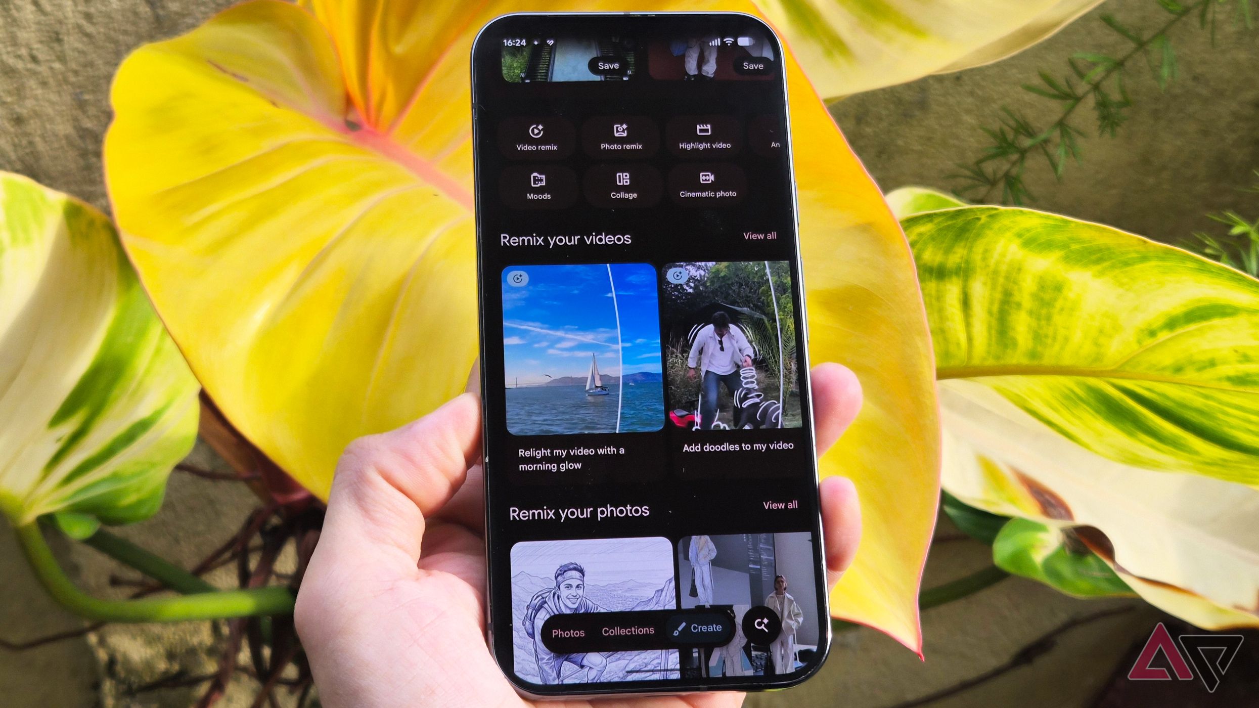 Google Pixel 9 Pro XL smartphone and Photos app