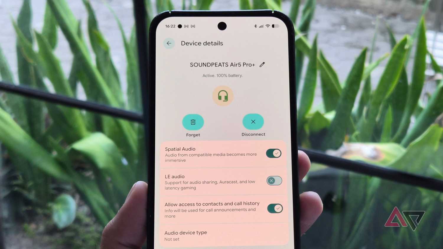 Google Pixel 9 Pro XL smartphone with Soundpeats Air5 Pro+ wireless earbuds headphones