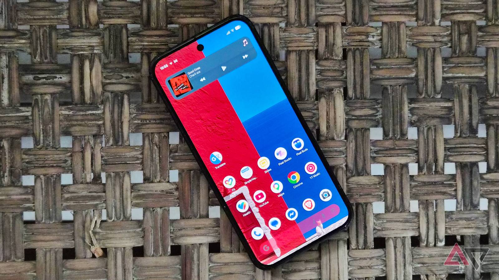 Google Pixel 9 Pro XL smartphone with apps