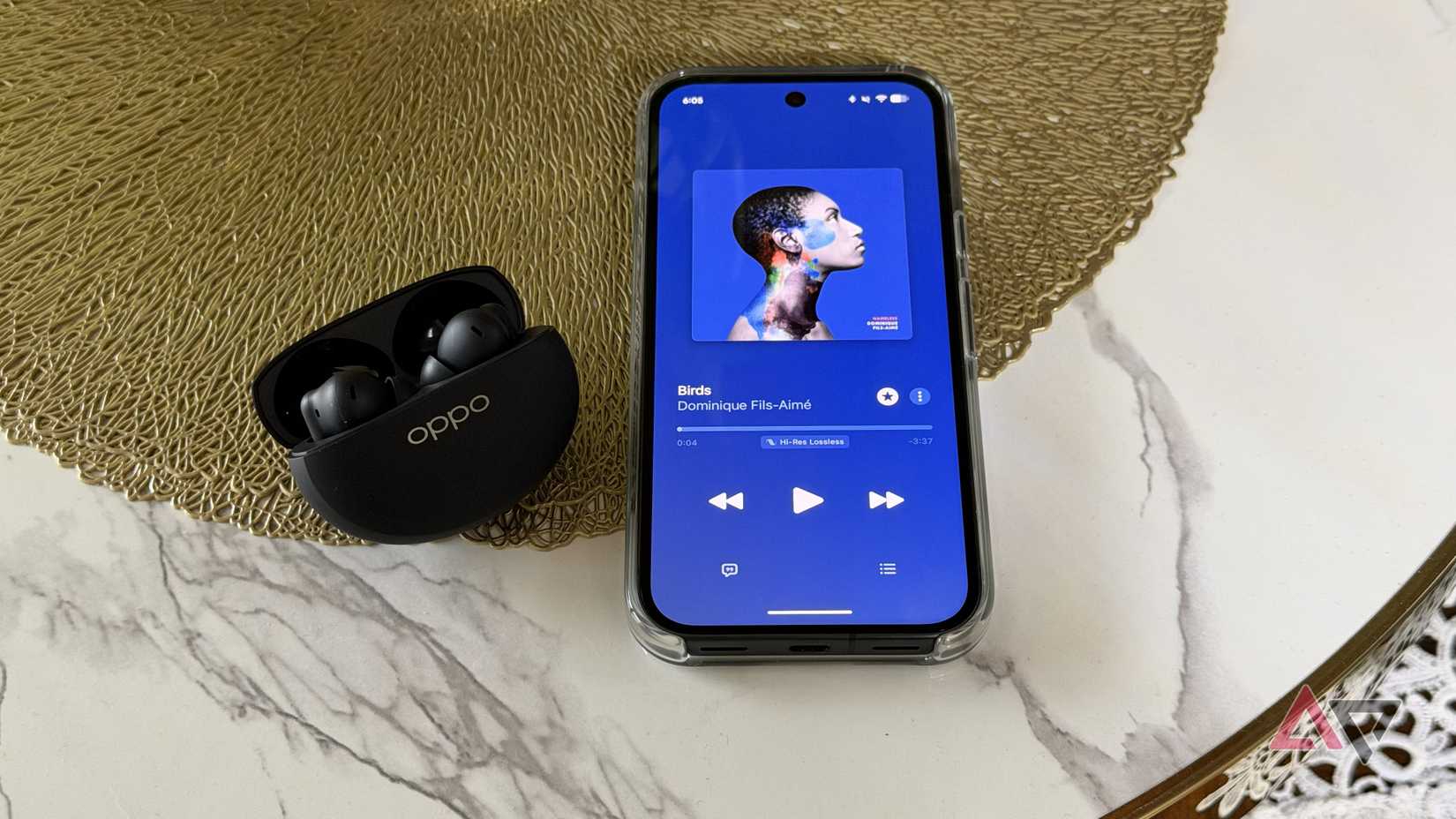 Apple Music running on Oppo TWS