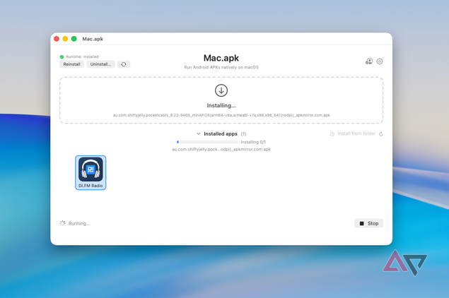 Installing apps screen mac.apk