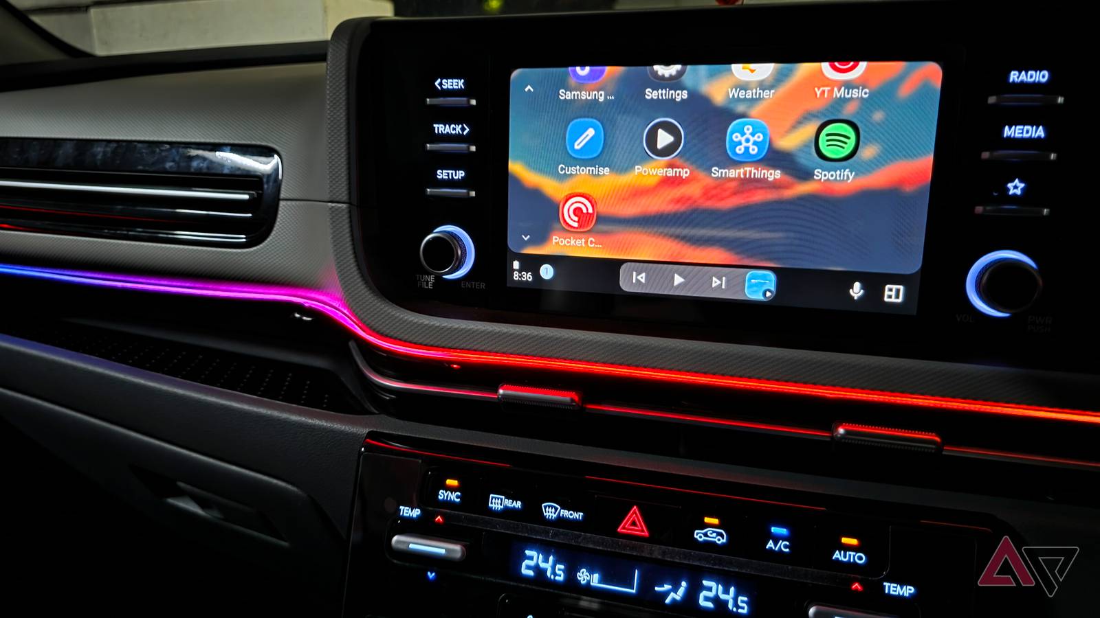 Android Auto dashboard