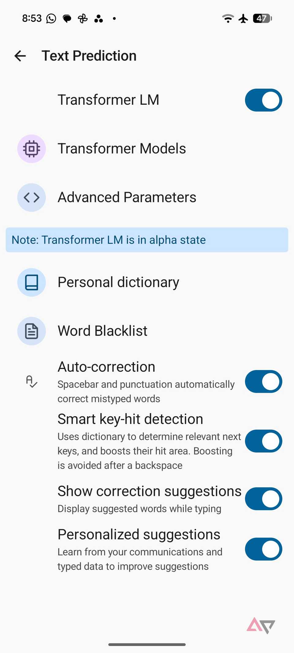 Futo keyboard settings