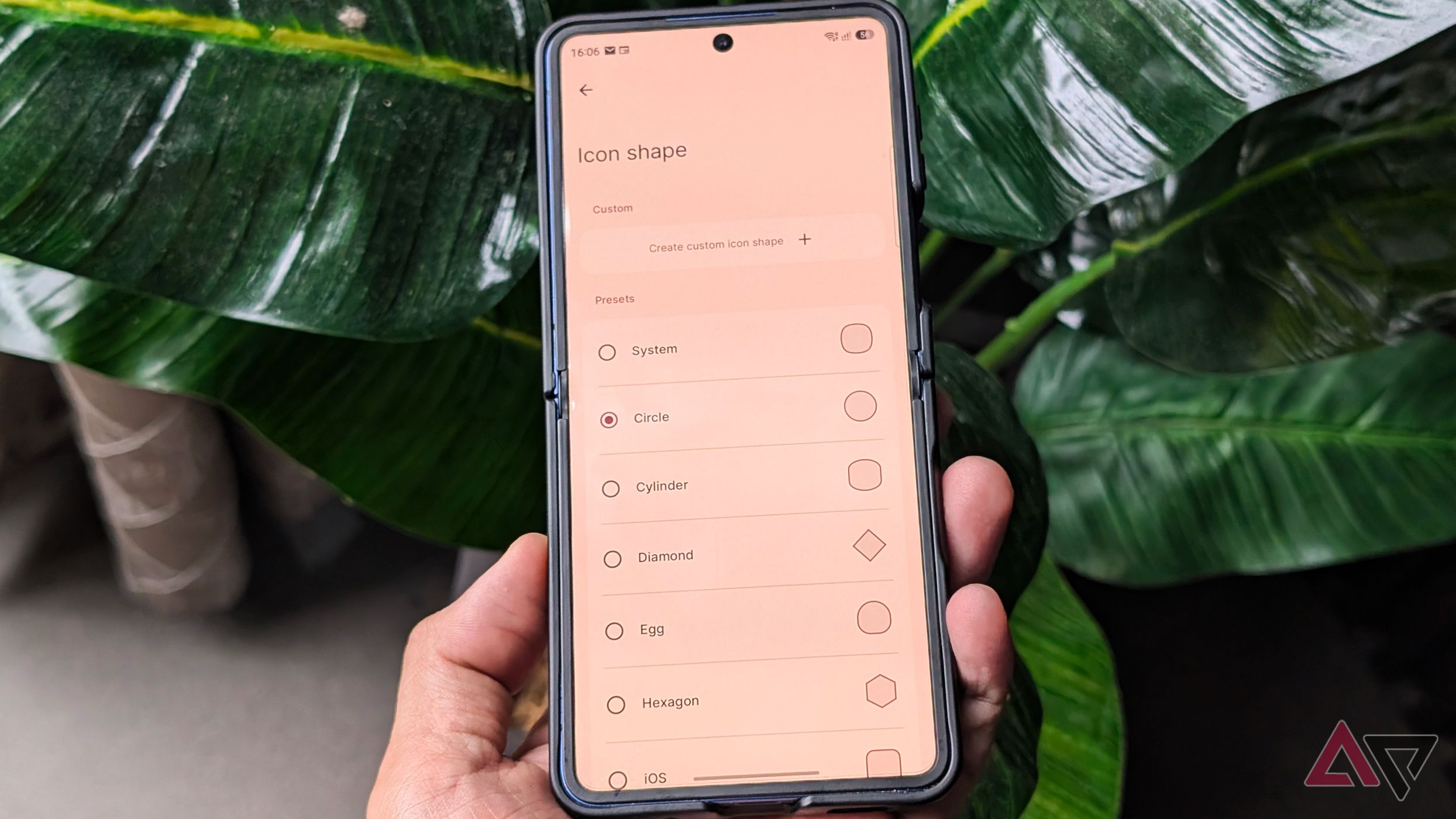 Samsung Galaxy Z Flip 7 smartphone using Lawnchair launcher