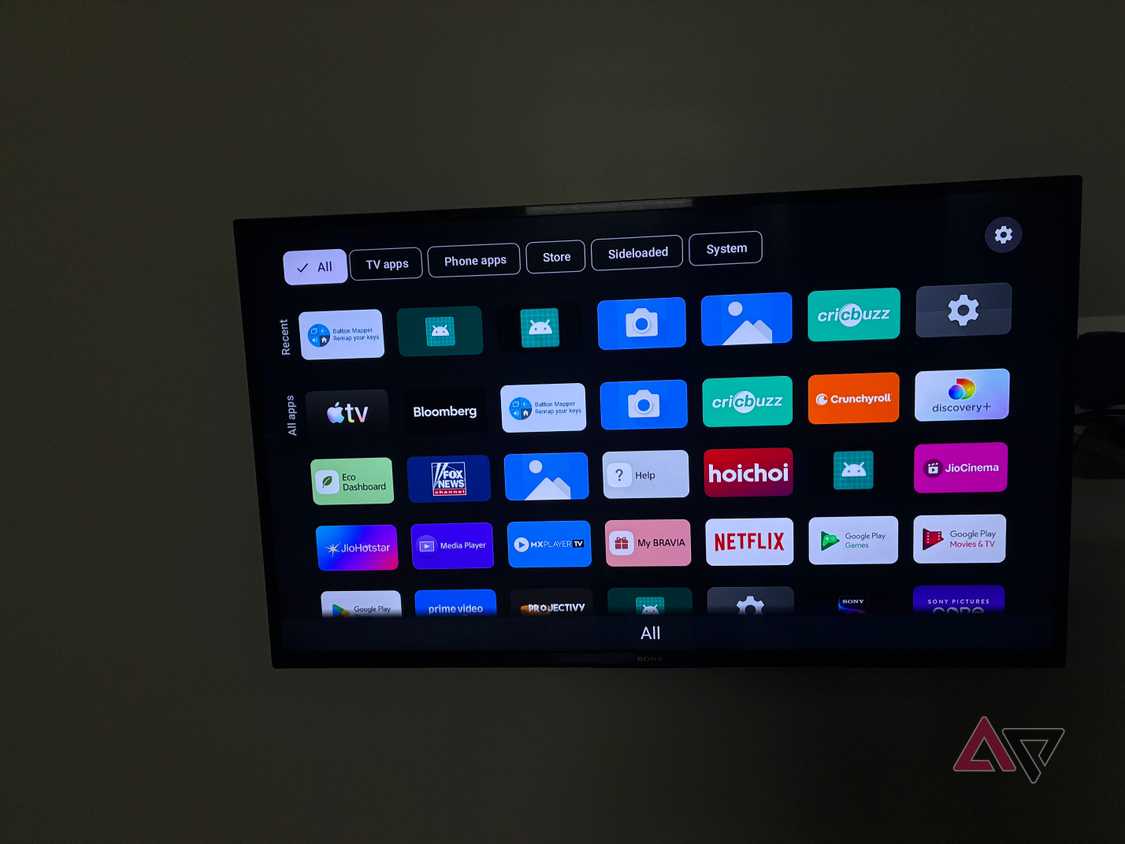 Image showing Sideload Launcher running on a Google TV