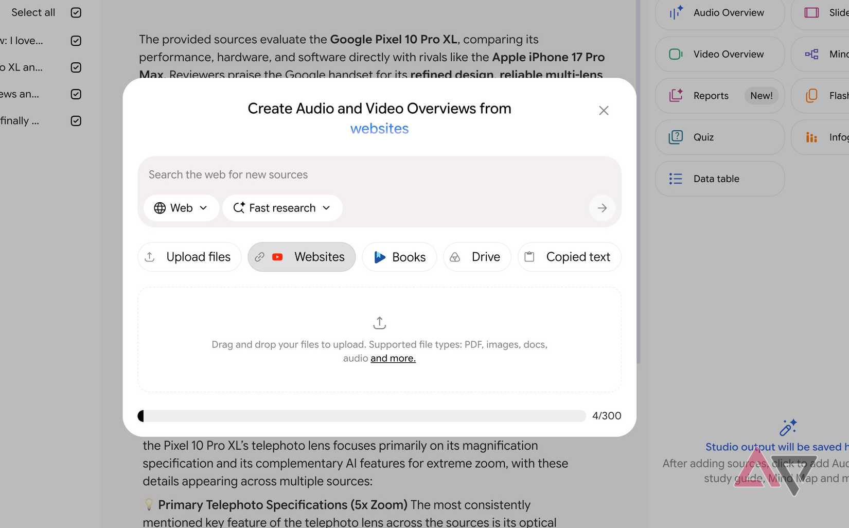 add YouTube video links in Gemini Notebook