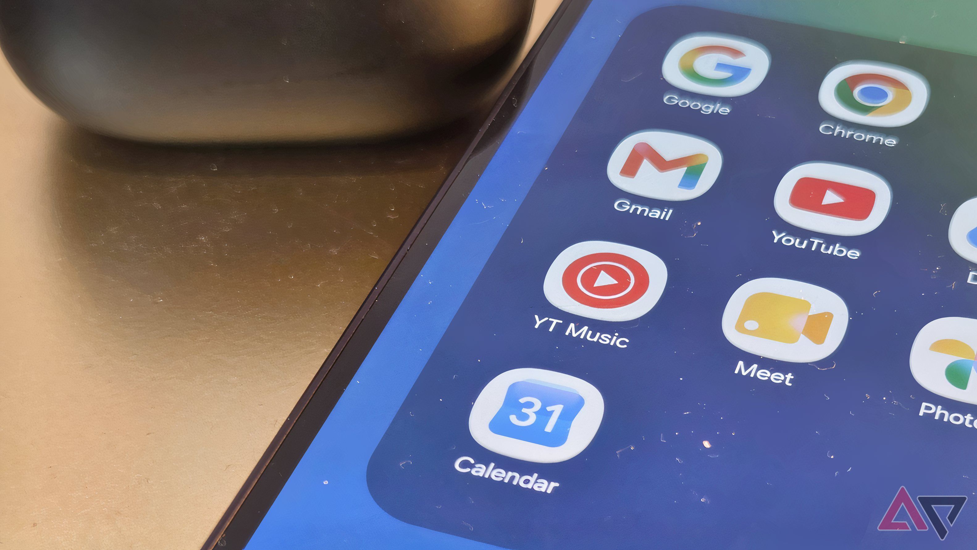 A Samsung Galaxy Z Fold 8 Ultra showing the YouTube Music app icon.