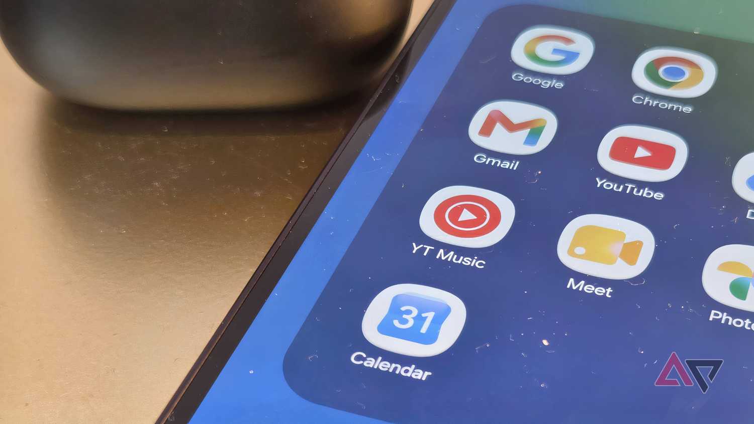 A Samsung Galaxy Z Fold 8 Ultra showing the YouTube Music app icon.